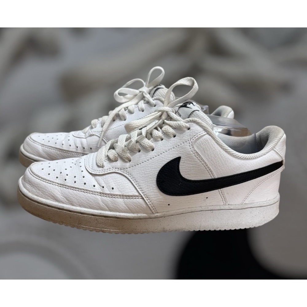 Nike COURT VISION LOW Women's 10 White & Black DH3158-101 Athletic Sneaker Shoes